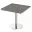 Table bistro carrée moderne avec plateau en faux marbre, assemblage facile et structure en métal robuste pour une utilisation durable-1571666326
