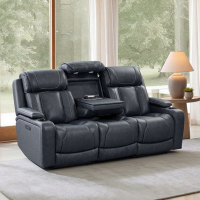 Alburtis 83.9'' Power Reclining Sofa With Triple Motors, Power Headrest, Power Lumbar And Super Zero-Gravity