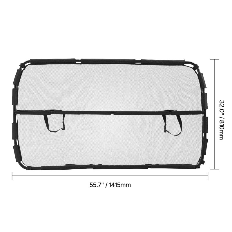 Barrière de voiture pour chien avec sièges avant et diviseur de voiture pour camion,  L 55,7 po x P 3 po x H 32 po