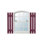 Two Batten, Three Board Open Vinyl Shutters Pair