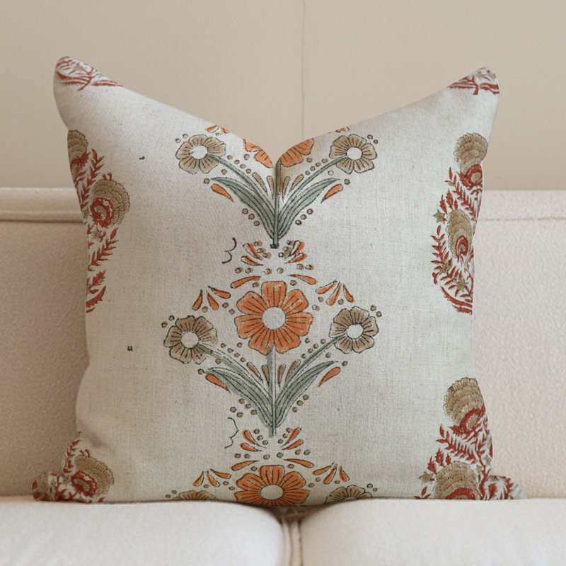 Housse de coussin lombaire en lin viscoélastique Fabividine, décoration d'automne (vanshika, brun), Forme rectangulaire