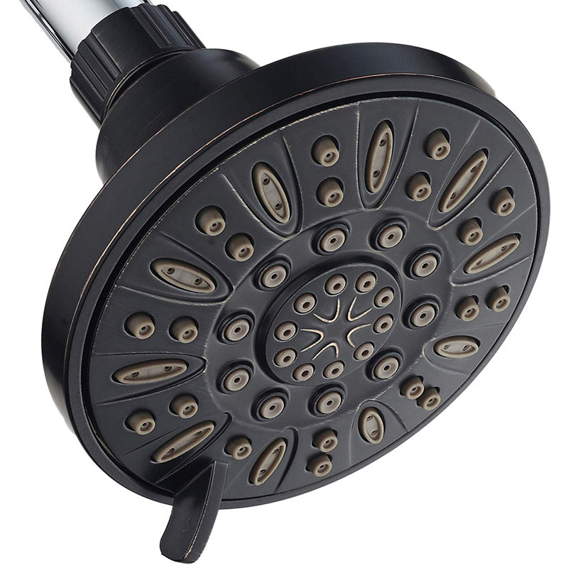 Pomme de douche à pression multiple réglable en pression, Bronze huilé
