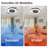 23" Bedroom Fan Light with Remote Control,Dimmable, 8 Blades, Reversible DC Motor, with LED Light