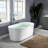 Freestanding Soaking Acrylic Curved Design Bathtub-94320103-100481071