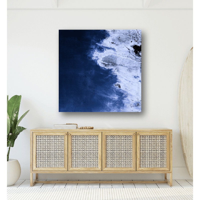 Aerial Contemporary Fine Art, 49.5" H x 49.5" W x 1.75" D, Black Framed Canvas