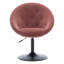 Velvet Swivel Barrel Chair-1271302811