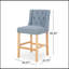Stylish And Comfortable Wingback Counter Stools With Button Tufted Diamond Stitch And Nailhead Accents