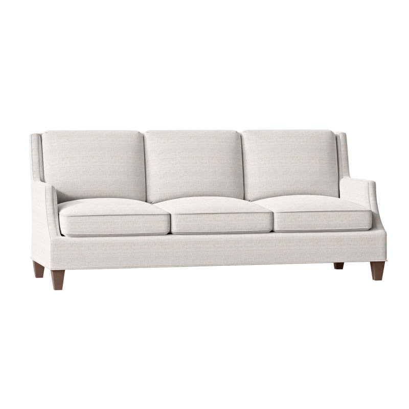 Savannah Upholstered 93'' Sofa, Walnut, Perigold Ice Breaker White Sands