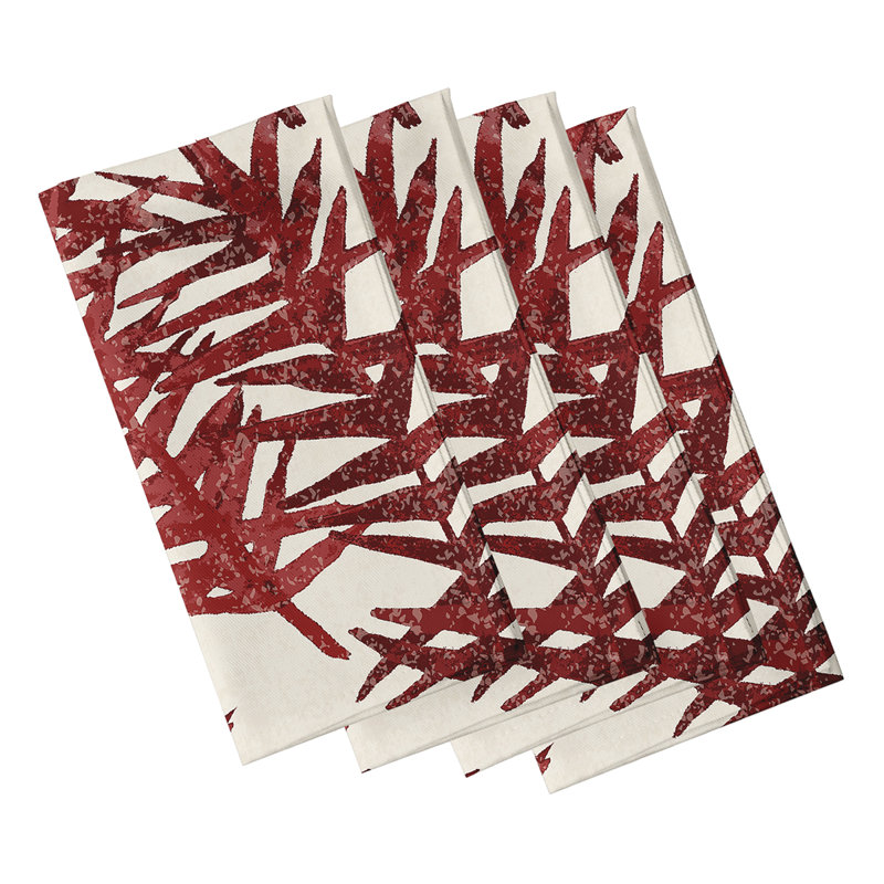 Ensemble de serviettes 4 pièces Marlow Spikey, Rouge