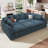 Modular Storage Sleeper Cloud Sofa Upholstered Corduroy Sectional Couch-120628581