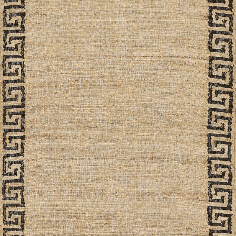 Erin Gates by Momeni Orchard Greek Key Jute and Wool Hand Woven Brown Area Rug, Rectangle 3'6" x 5'6"