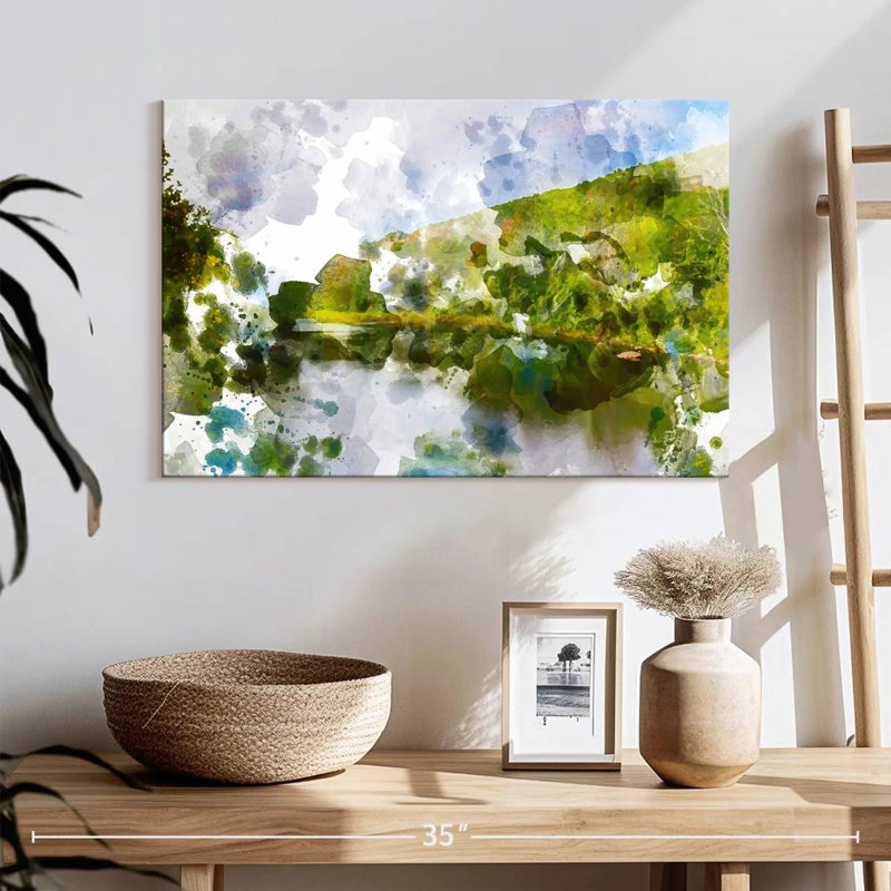 Avery Emerald Landscape, 16" H x 24" W