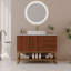 Meuble-lavabo moderne de 36 po avec lavabo vasque en céramique, armoire d'appoint dorée-1166983909-1166983911