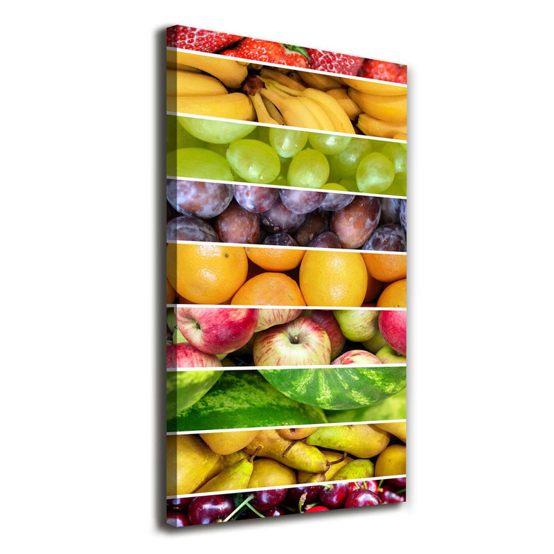 Colorful Fruits - Wrapped Canvas Print, 140cm H x 70cm W