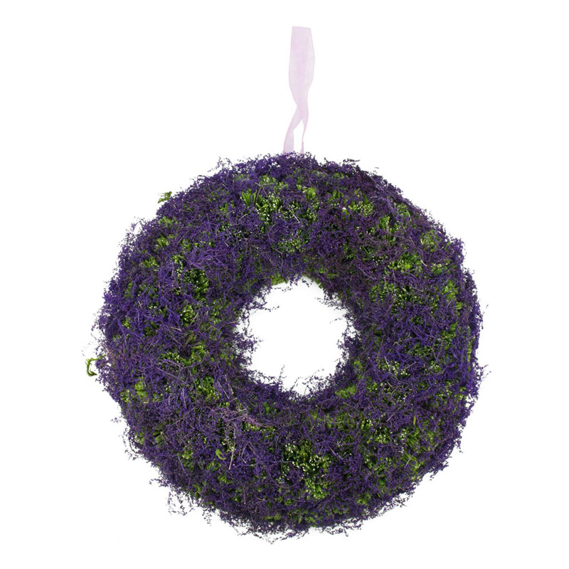 Couronne florale de renne 14 po