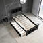 Lit plateforme avec lit gigogne simple-2099031716