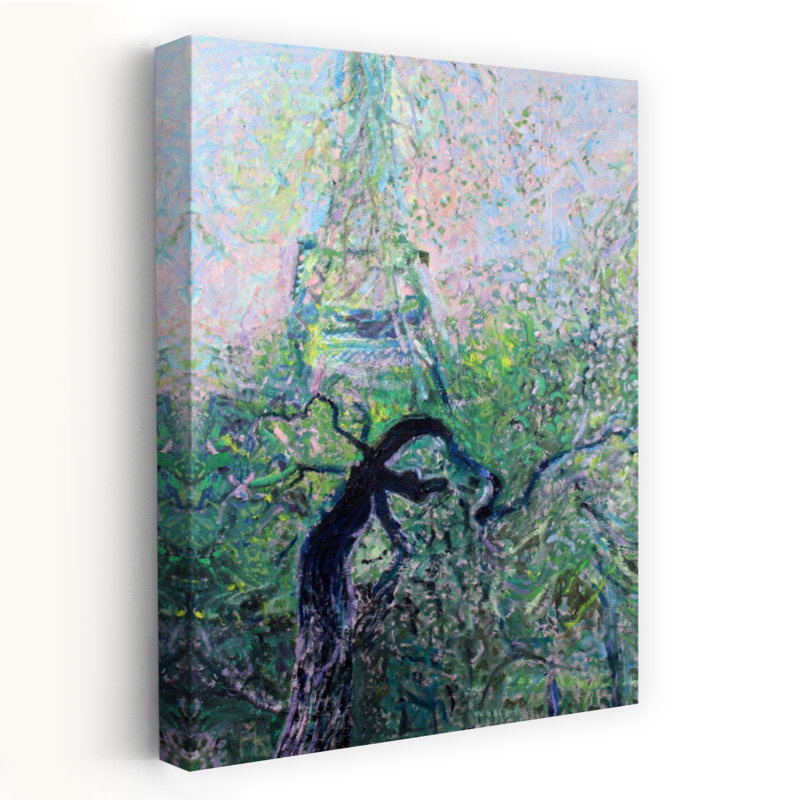 Art contemporain, paysage urbain abstrait et impressionniste, paysage urbain, H 60 po x l 40 po