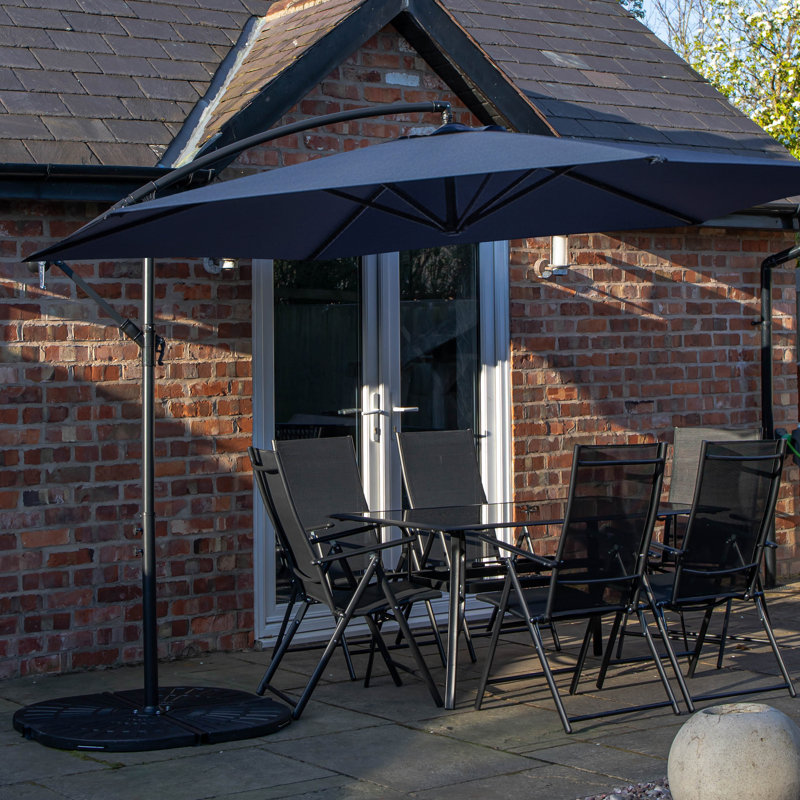 Patio Dining Set, 6, Blue