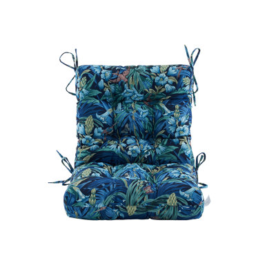 Siège / dossier, coussin de chaise d'extérieur, coussin de chaise de patio avec attache, remplacement capitonné pour meubles de patio, 20 x 20 x 4,1