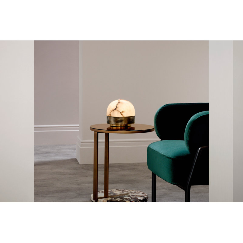 Lucid Table Lamp, Oxidised Silvered Brass