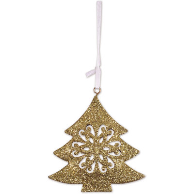 Gold Tree Ornament - Set of 4