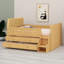 Lit en bois avec lumière DEL, tiroirs de rangement-467207228