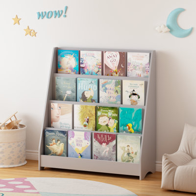 34.64''H X 31.49'' W 4-Shelf Bookcase