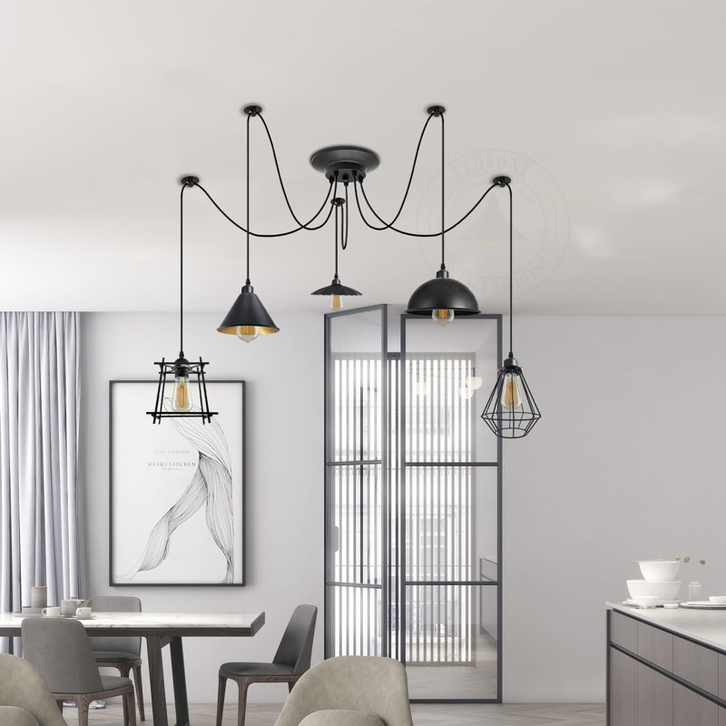 5 - Light Black Novelty Pendant