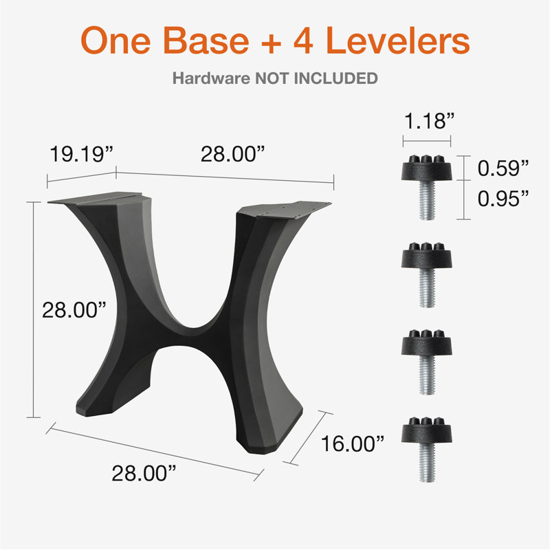 Haru Metal Dining Table Base