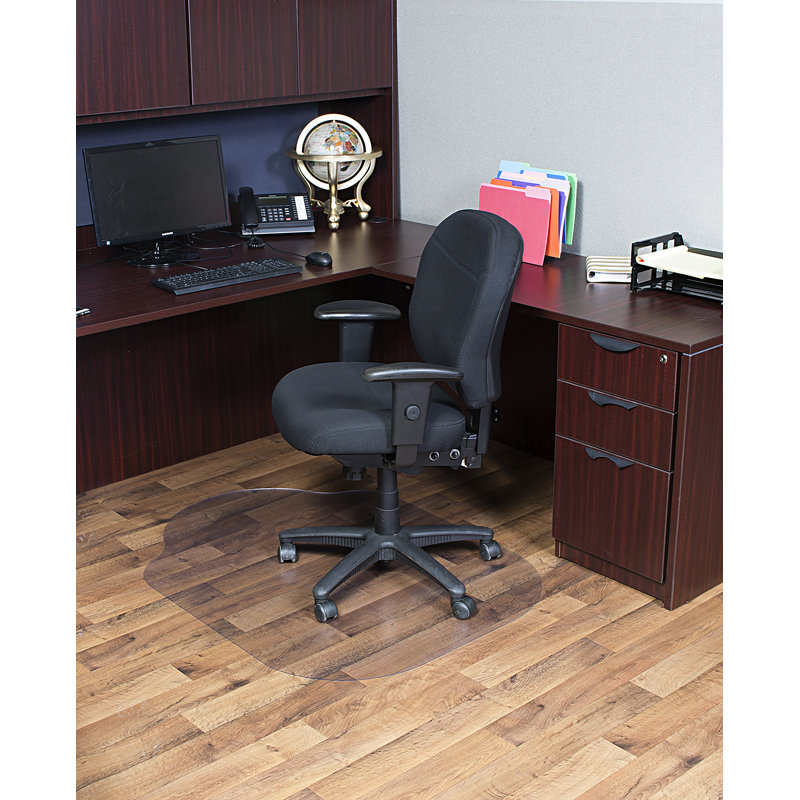 Evolve Hard Floor Straight Rectangular Chair Mat, 0.1" H x 36" W x 48" D