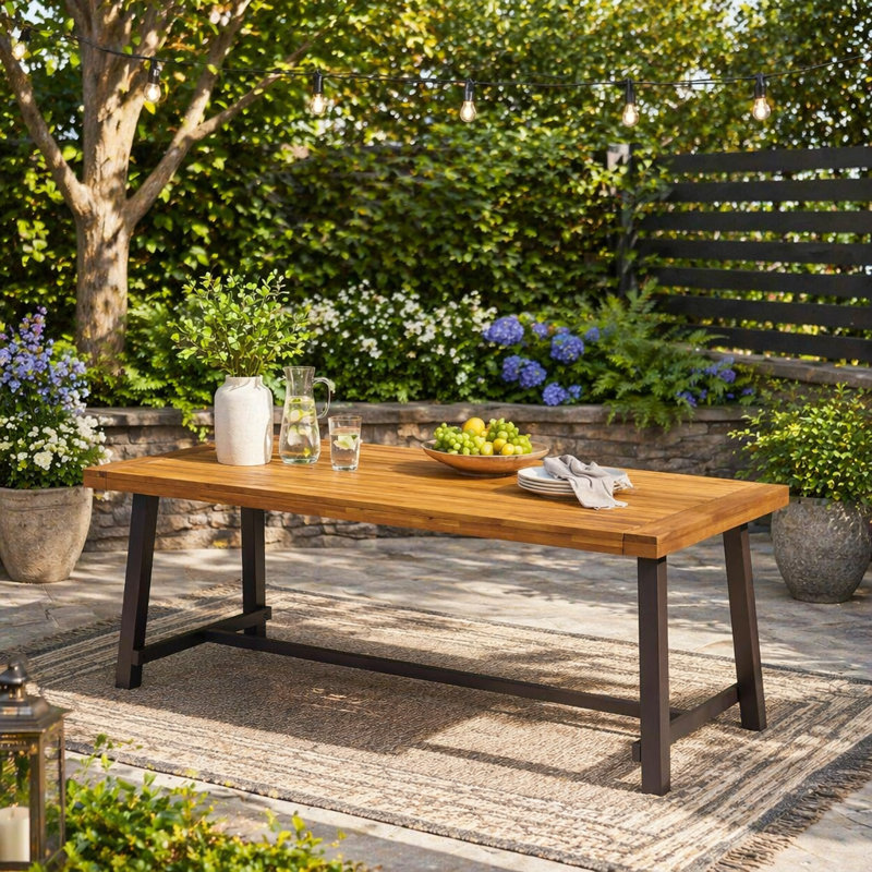 Table de salle à manger d'extérieur, Teak