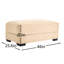 Velours côtelé Camel 28, avec coussins rembourrés à haute densité, et structure mobile pour espaces inspirés, zones de style chalet anglais