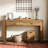 63" Farmhouse MDF Console Table with 2 Drawers, Brown
