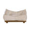 Lit pour chien de taille moyenne et moelleux en similicuir beige-1157518109