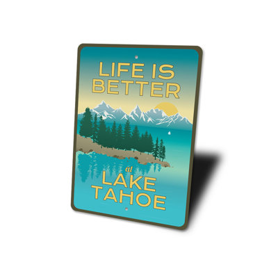 «Lake Tahoe Views», panneau en aluminium