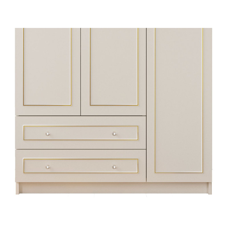 Vanderpool 3 Door Wardrobe, 180cm H x 105cm W x 52cm D