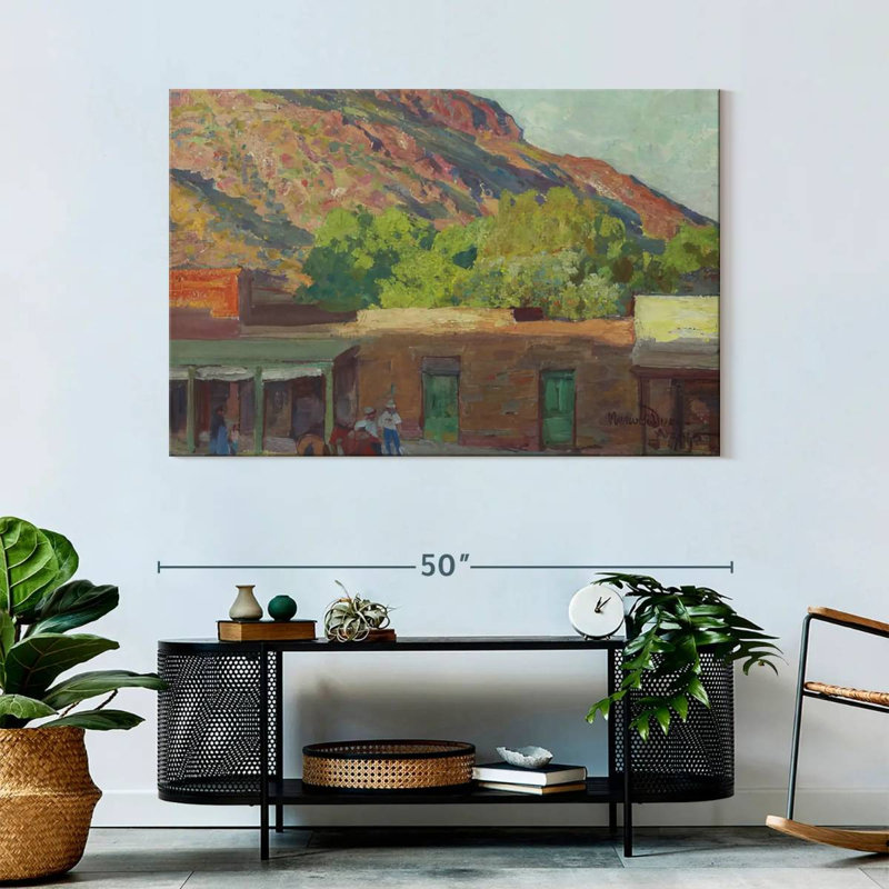 Lelar Adobe Town 1915, 32" H x 48" W