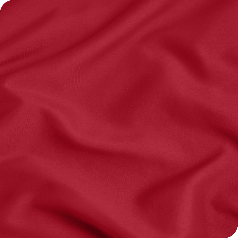 Fermeture de l'enveloppe du coussin en microfibre, Rouge