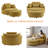 Dashton Upholstered Barrel Chair with Ottoman-797646692