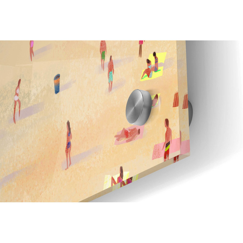 «Santa Monica Beach» par Pete Oswald, art mural en verre acrylique, H 24 po x l 36 po x P 0,2 po