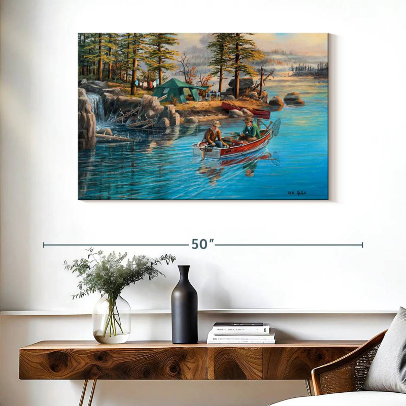 Senne Fishing Camp, 26" H x 39" W
