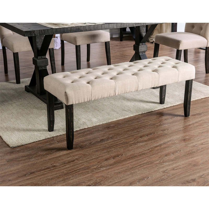 Banc de salle à manger Classic, Ivoire ivoire