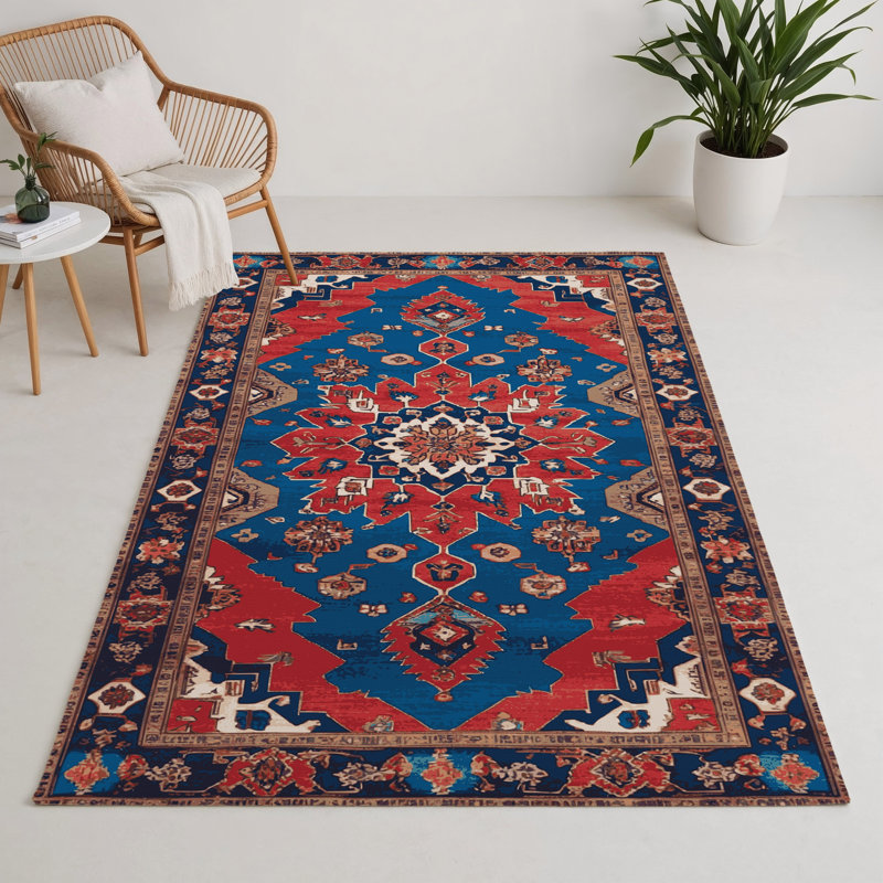 Tapis gris d'intérieur et d'extérieur Tabriz, Rectangle 5 pi x 7 pi