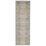 Bloom Rug: Decorator Hand Knotted Rug in Natural/Green