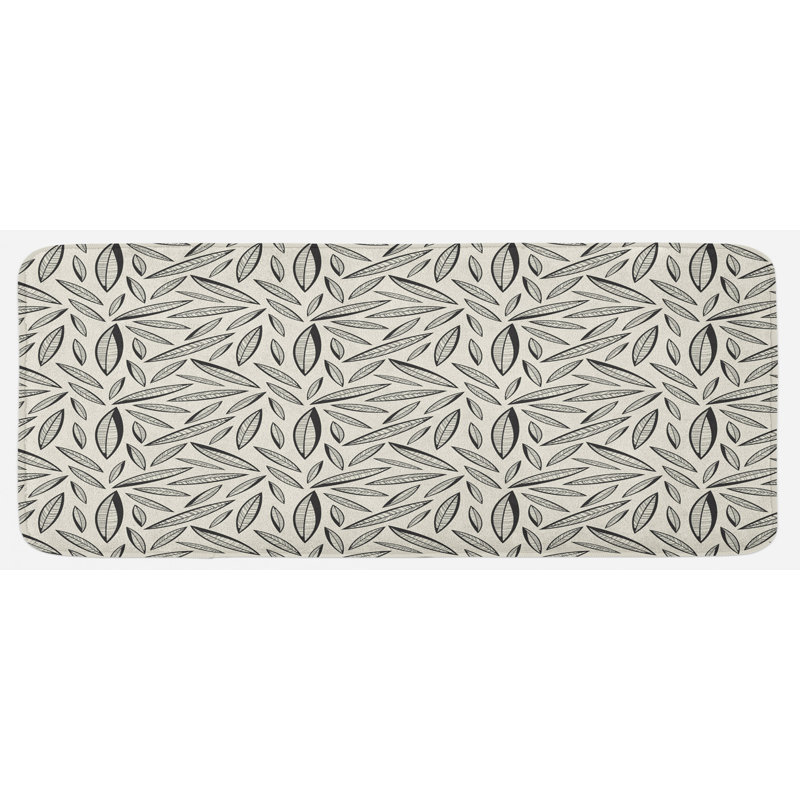 Tapis de cuisine à feuilles
