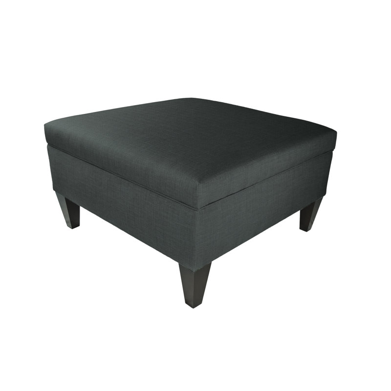 Repose-pieds avec rangement Zaylee, Anthracite