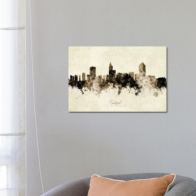 " Raleigh North Carolina Skyline " by Michael Tompsett
