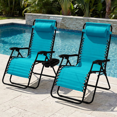 Set Of 2 Zero Gravity Patio Chair