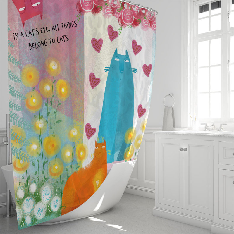 Rideau de douche simple Villapando, H 70 po x l 72 po