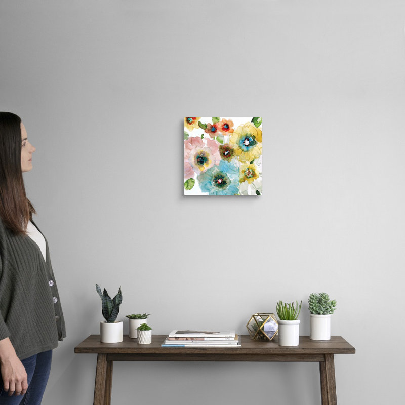 «Blooming of Spring I», reproduction d'art sur toile, Toile tendue, H 12 po x l 12 po x P 1,25 po